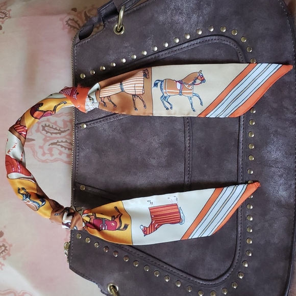 * Horse Skinny Scarf Horse Purse Scarf Western Accessory Equestrian Caballo - Picture 4 of 9